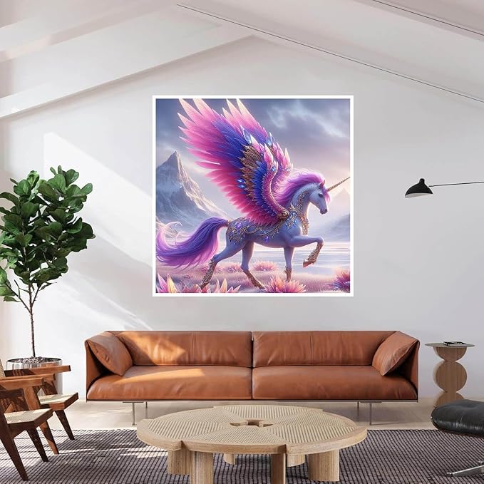 Unicorn Diamond Art Kits for Adults, Full Drill Animal Diamond Painting Kits - Image 5