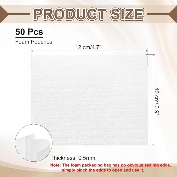 uxcell 50 Pcs Cushion Foam Pouches, Photo Frame - Image 2