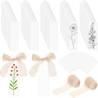Yeaqee 100 Pcs Acrylic Bookmark Blanks Clear Bookmarks Acrylic Tags by Yeaqee
