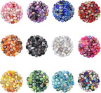 Aipridy 200 Pieces Assortment European Large Hole Beads Spacer Beads Rhinestone - Image 5