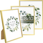 upsimples 8x10 Picture Frame Set of 3, Made of High Definition Glass by upsimples
