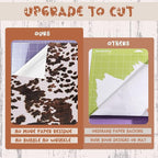 Tintnut Cowhide Permanent Vinyl 12x10in 10 Sheets Permanent Adhesive Vinyl | - Image 4