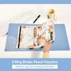Custom Cute Highland Cows Flowers Pencil Pouch - Image 4