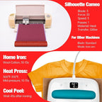 VinylRus Red Glitter HTV Heat Transfer Vinyl Roll-12 x 10ft Red Glitter HTV - Image 7