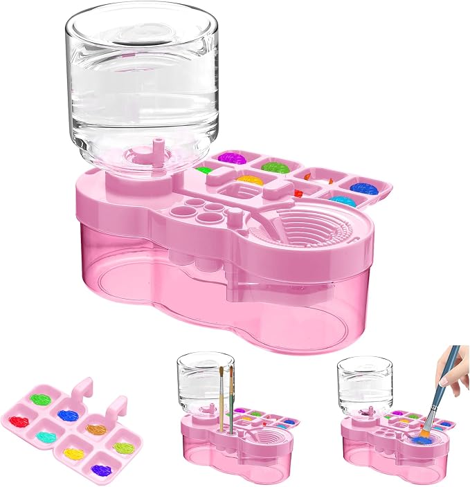 Upgraded Paint Brush Cleaner Tool, Brush Rinser Cup Painting Running Water by JEChrochen