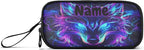 Custom Mystical Wolf Face Pencil Case Box Boys Girls Personalized Name Large - Image 6