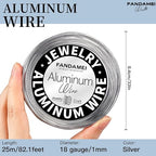 FANDAMEI Craft Wire 18 Gauge 82 Feet, Aluminum Wire - Image 2