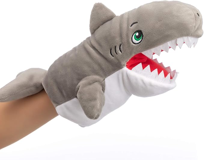 HollyHOME Shark Hand Puppets Stuffed Ocean Animals Hand Puppet Plush Animal by HollyHOME