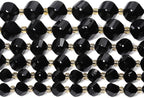 34pcs Natural Black Tourmaline Stone Beads - Image 7