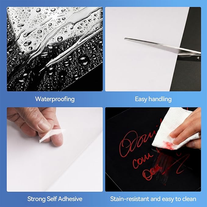 36 Sheets Transparent Laminate Sheets Self Adhesive Laminating Sheets | 8.5x11 - Image 5
