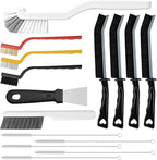 15pcs Crevice Cleaning Brush, Hard Bristle Scrub Brushes Tools, Window and by AONEZ