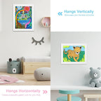 Kids Art Frames, 9x12 Front Opening Kids Artwork Frames Changeable, Holds 50 Pcs - Image 2