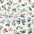 50pcs White Flower Scrapbook Stickers – Vintage Botanical Clear Floral - Image 2