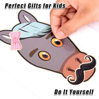 48 Sheets Create Funny Ponies Stickers, Make a Face Stickers - Image 5
