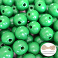 200Pcs Green Large Wooden Beads - 16mm by SMANTA