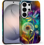 for Samsung Galaxy S26 Ultra Case, Dragonfly Dandelion Colorful Pattern Glossy by Teonvpu