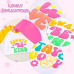 Tintnut Hot Pink Puff Heat Transfer Vinyl Roll, easy cut & weed, stretch - Image 4