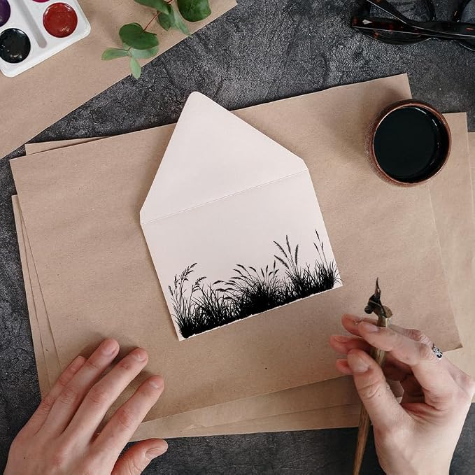 GLOBLELAND Grass Silhouette Clear Stamps - Image 4