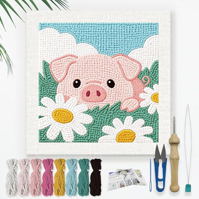 Doodlream Flowers Pig Needle Kit by Doodlream