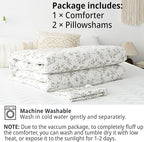 LEMIROE Botanical Cotton Comforter Queen Size - Image 7