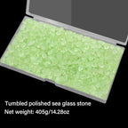 QEQEKAKA Sea Glass Stones for Crafts About 1LB Glass Pebbles Gemstones Bulk for - Image 5