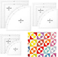 3 Set Drunkards Road Quilting Templates Large Quilting Rulers and Templates by Unknown