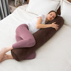 1 MIDDLE ONE Round Body Pillow for Adults, Long Bolster Pillow for Bed - Image 6