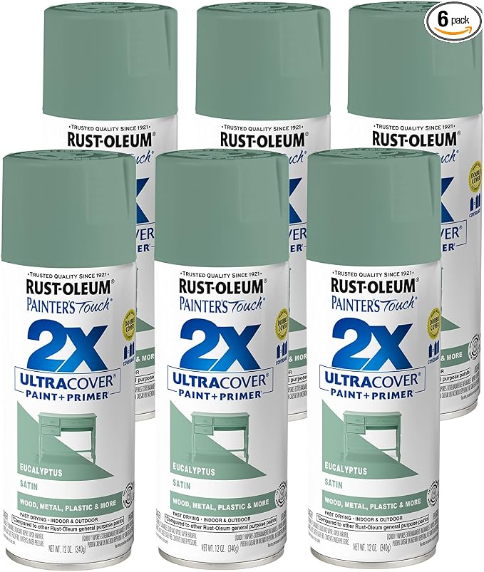 Rust-Oleum Painter's Touch 2X Ultra Cover Spray Paint, Satin Eucalyptus | by Rust-Oleum