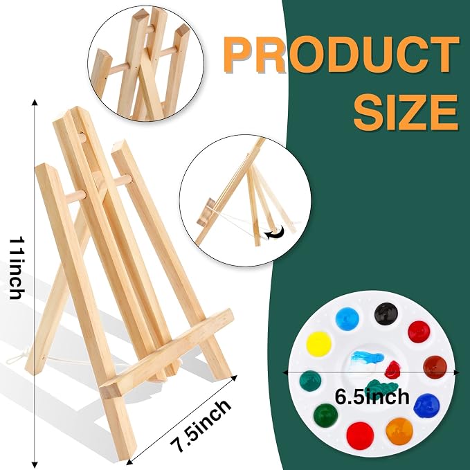 ESRICH Acrylic Paint Canvas Set, 52 Piece Professional Painting Supplies Kit - Image 6
