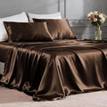 FreshCulture Satin Sheets Queen Size Bed Set- 4 Piece Luxury Soft Silky Queen by FreshCulture