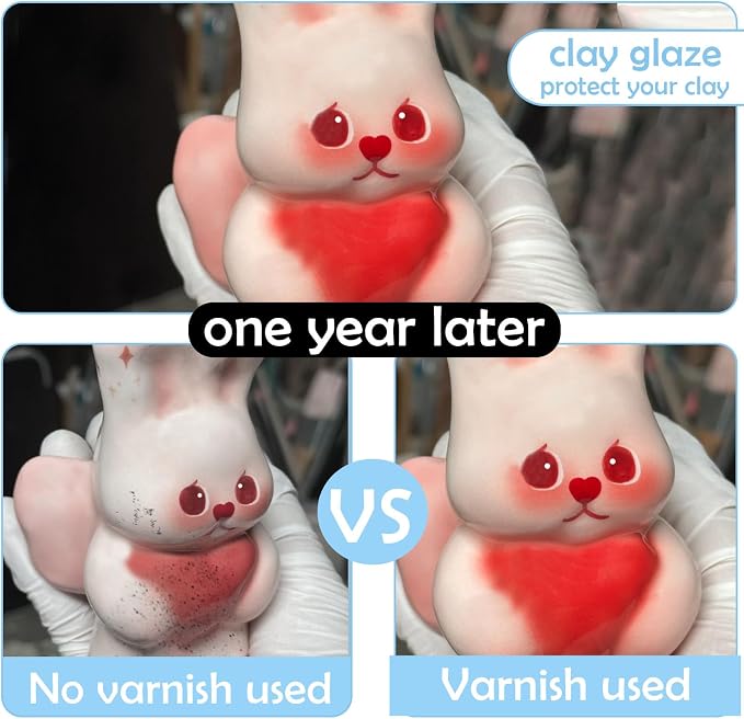 500ml Air Dry Clay Glaze, Air Dry Clay Varnish Can Not Only Used to Prevent - Image 3