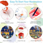 Mrnsiet Paint by Numbers Kit for Adults Beginners, City View Art Adult Paint by - Image 7