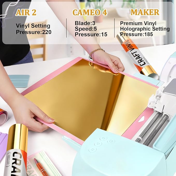 WRAPXPERT Gold Vinyl Chrome, Chrome Mirror Metallic Light Gold Adhesive Vinyl - Image 3