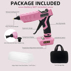 100W Cordless Glue Gun for Dewalt 20V MAX Battery- 20 Full Size Glue Sticks | - Image 5