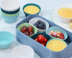 Large Silicone Baking Muffin Cups, 12 Pack Reusable Cupcake Liners Jumbo Size - Image 6