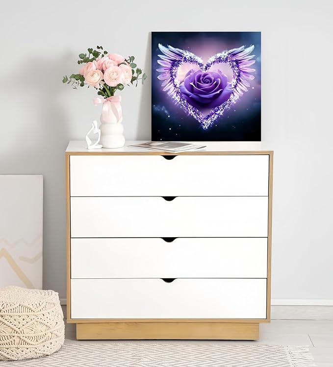 GXGLLPZBY Diamond Art Kits for Beginners, Dream Heart Flower Diamond Painting - Image 3