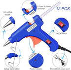 Zhengmy 12 Pieces Mini Hot Glue Gun Crafts Hot Melt Guns Fast Preheating and - Image 3