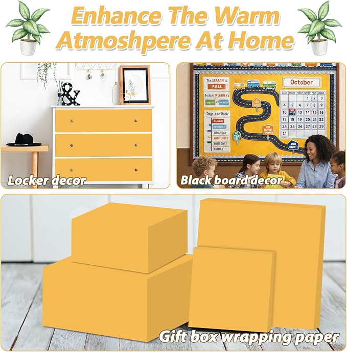 Golden Sun Yellow Bulletin Board Paper Roll Yellow Bulletin Board Background - Image 6