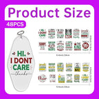 48PCS UV DTF Stickers Sarcastic Quote Sticker - Image 2