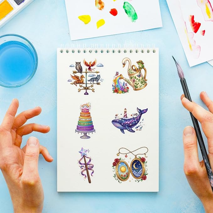 50 PCS PET Magic Witch Aesthetic Stickers - Image 2