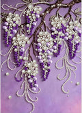 GEMFAMILY 5D Diamond Art Kits for Adults, DIY Violet Pearl Diamond Painting Kit by Unknown