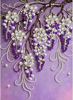 GEMFAMILY 5D Diamond Art Kits for Adults, DIY Violet Pearl Diamond Painting Kit by Unknown