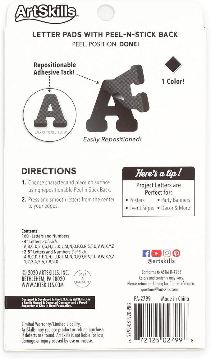 ArtSkills Paper Poster Letters and Numbers - Image 2