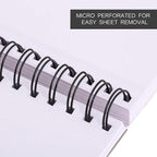Bachmore Drawing Pad 9X12 Inch, 60 Sheets, Top Spiral Bound Multi-Media - Image 2