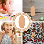 EXCEART Unfinished Oval Wood Slices 20 Pcs 3.9 X 2 Inches Smooth Lightweight - Image 9