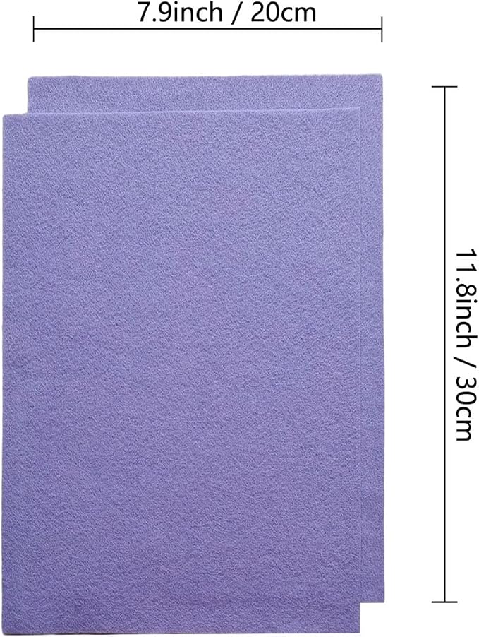 Jtnohx Color Felt, Soft Felt Sheets, 1.4mm Thick 8"x12" Handicraft Felt Fabrics - Image 2