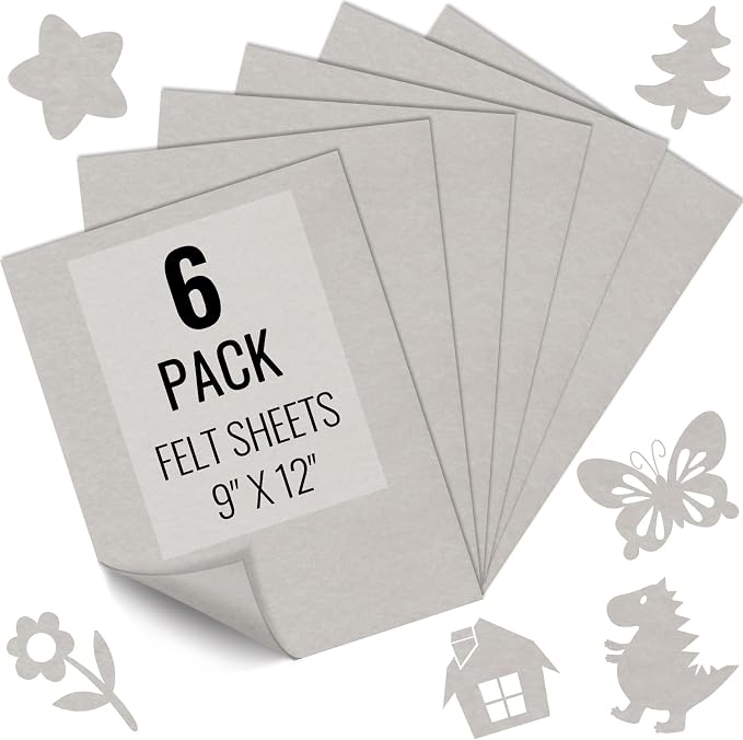 IONTACH 9" X 12" Soft Felt Sheets 1.6mm Thick | Felt Fabric by IONTACH