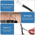 Nilight Cable Sleeve, 10ft-1/4inch Cord Management Sleeves, Braided Sleeving - Image 3
