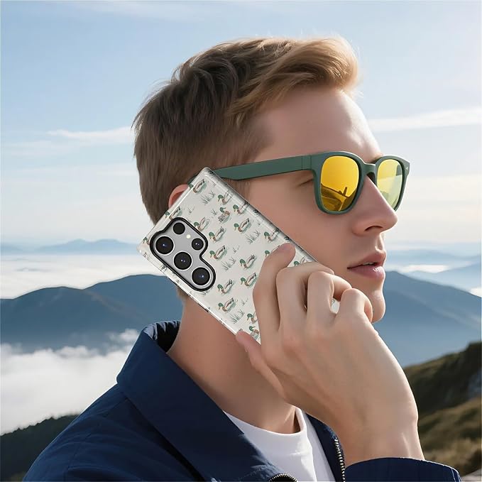 for Samsung Galaxy S24 Ultra Case, Cute Duck Pattern Glossy 2 in 1 Shockproof - Image 7