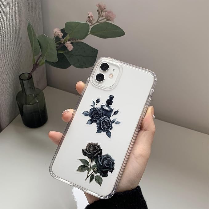 Transparent Flora Scrapbook Stickers Aesthetic Flowers Stickers | Transparent & - Image 6